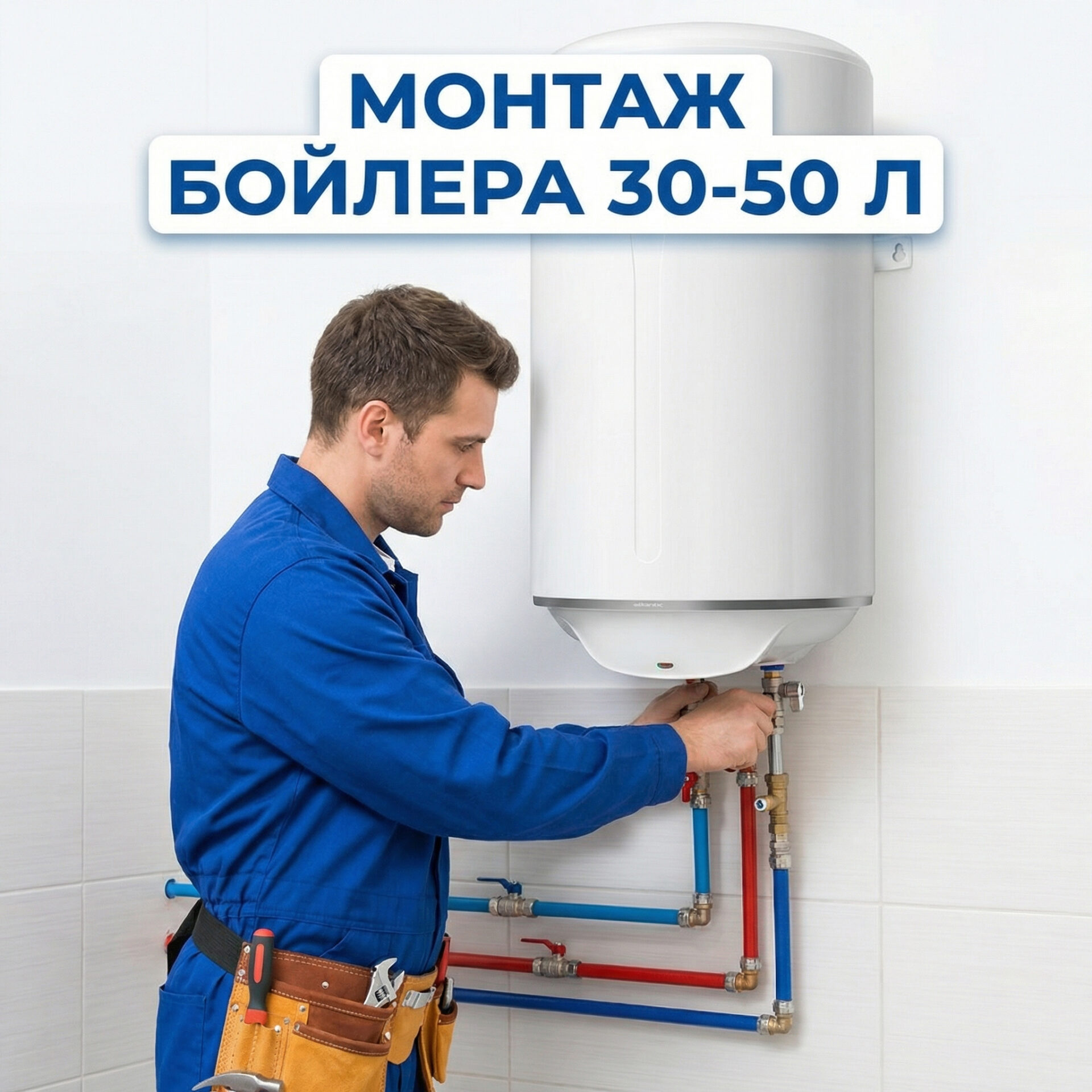 Установка бойлера 30-50 л