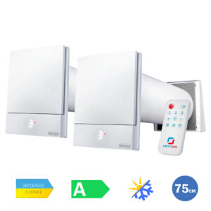Комплект 2 Ventoxx Harmony (75 см, вытяжка-приплыв) с пультом ДУ и внешними крышками