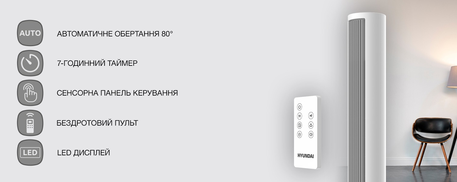 Купити вентилятор Hyundai для квартири