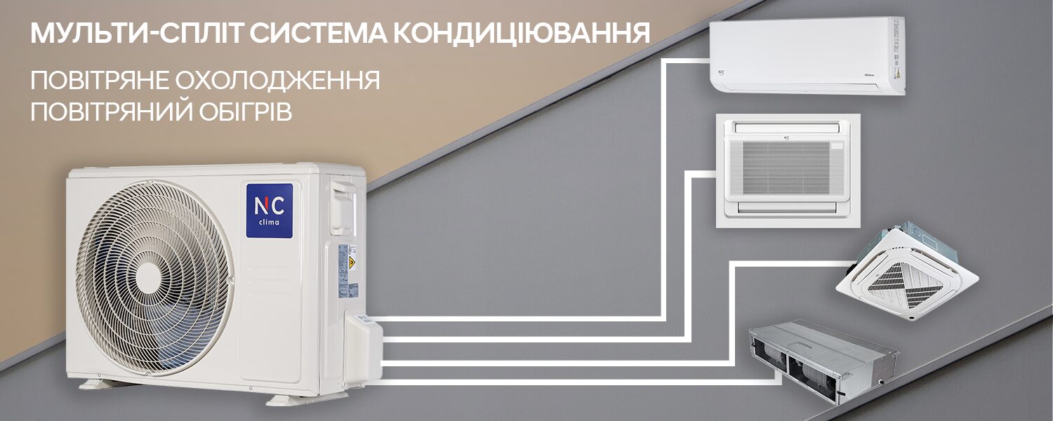 Мульти-спліт система NC clima купити з монтажем