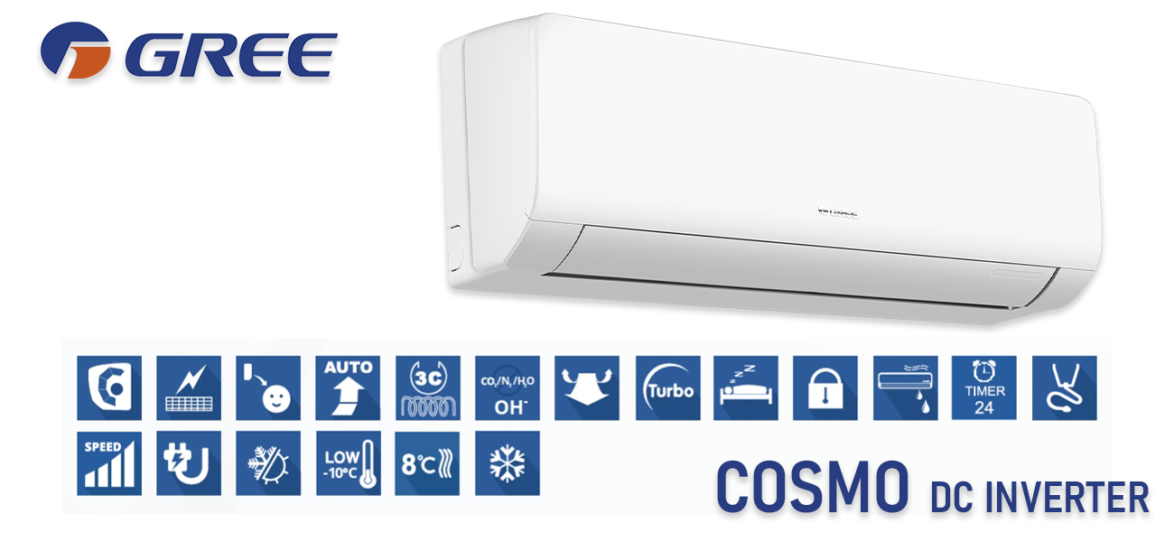Gree GWH07AWAXA-K6DNA1B/I Cosmo DC Inverter