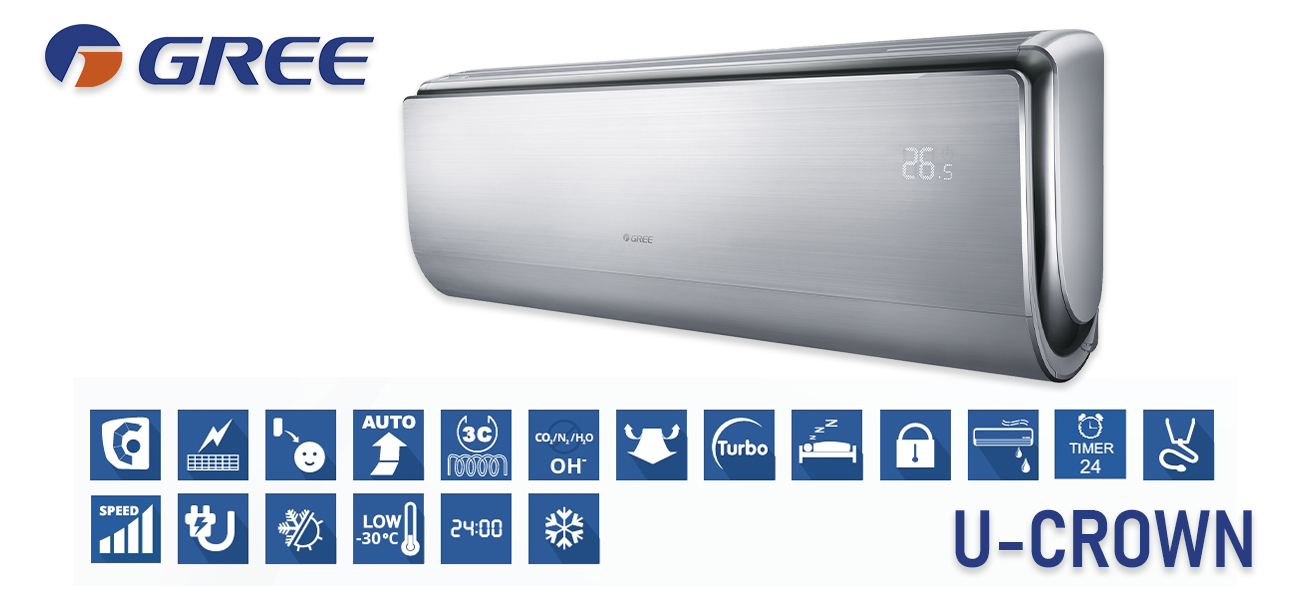 Кондиціонери Gree U-Crown DC Inverter