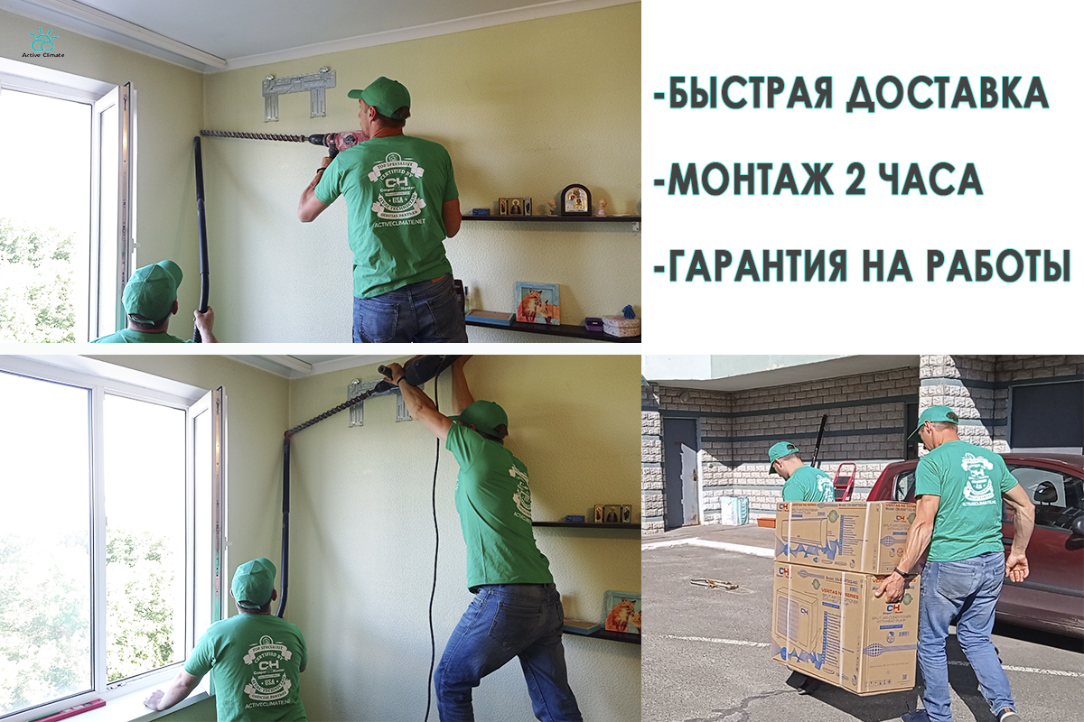 Установка кондиционеров цена