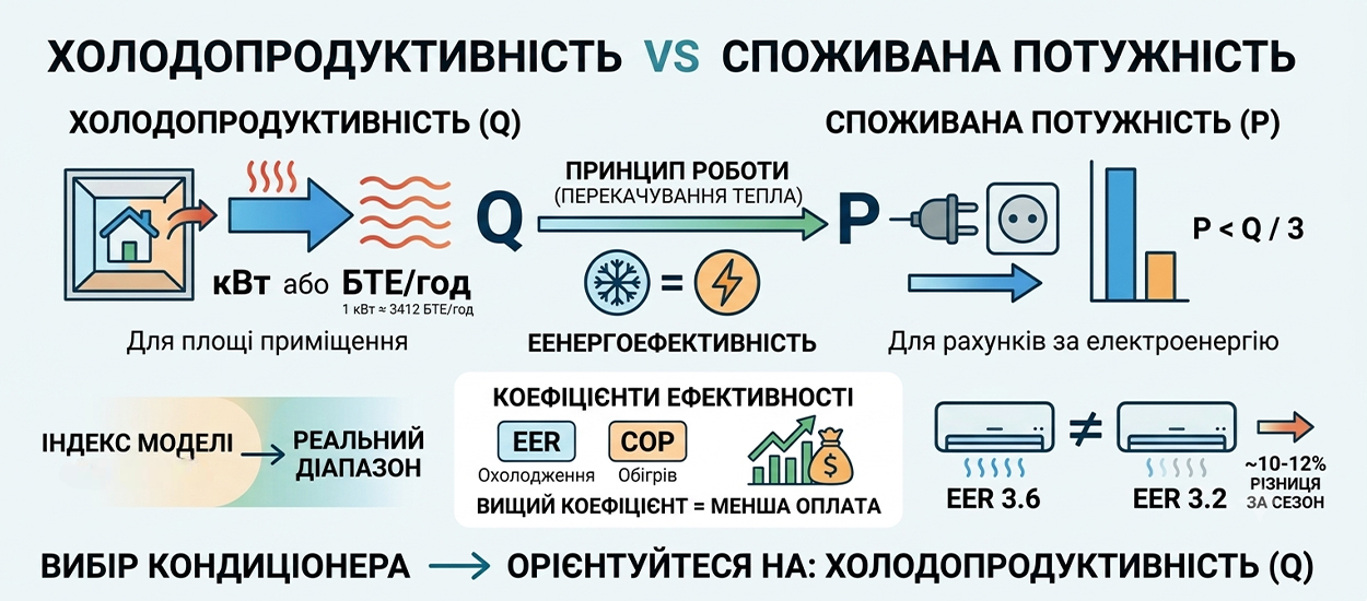 Як підібрати кондиціонер за потужністю